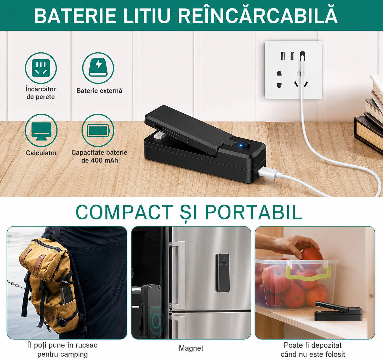 Mini Sigilator USB 2 în 1